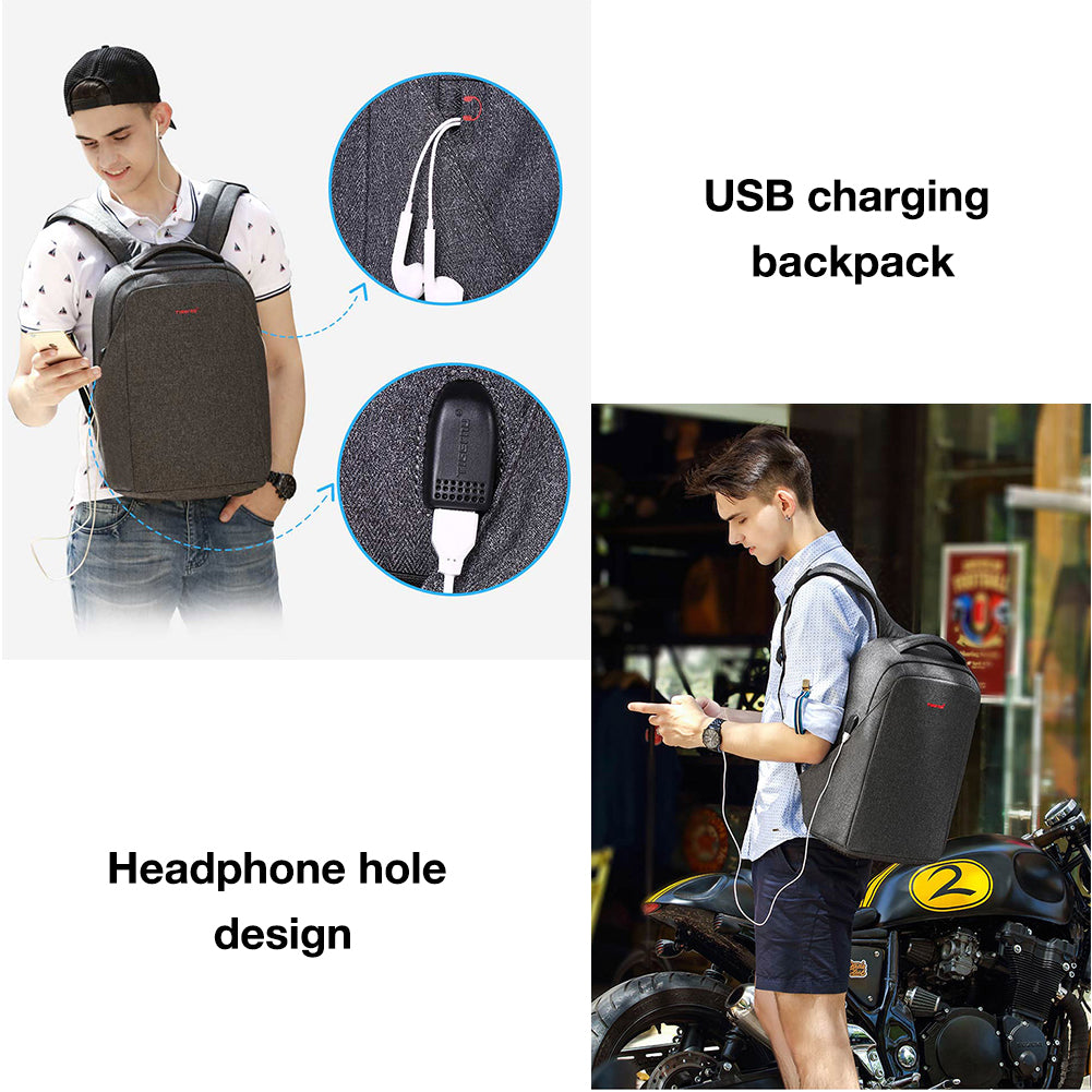 Tigernu T-B3237 usb charging school student anti theft laptop backpack for school