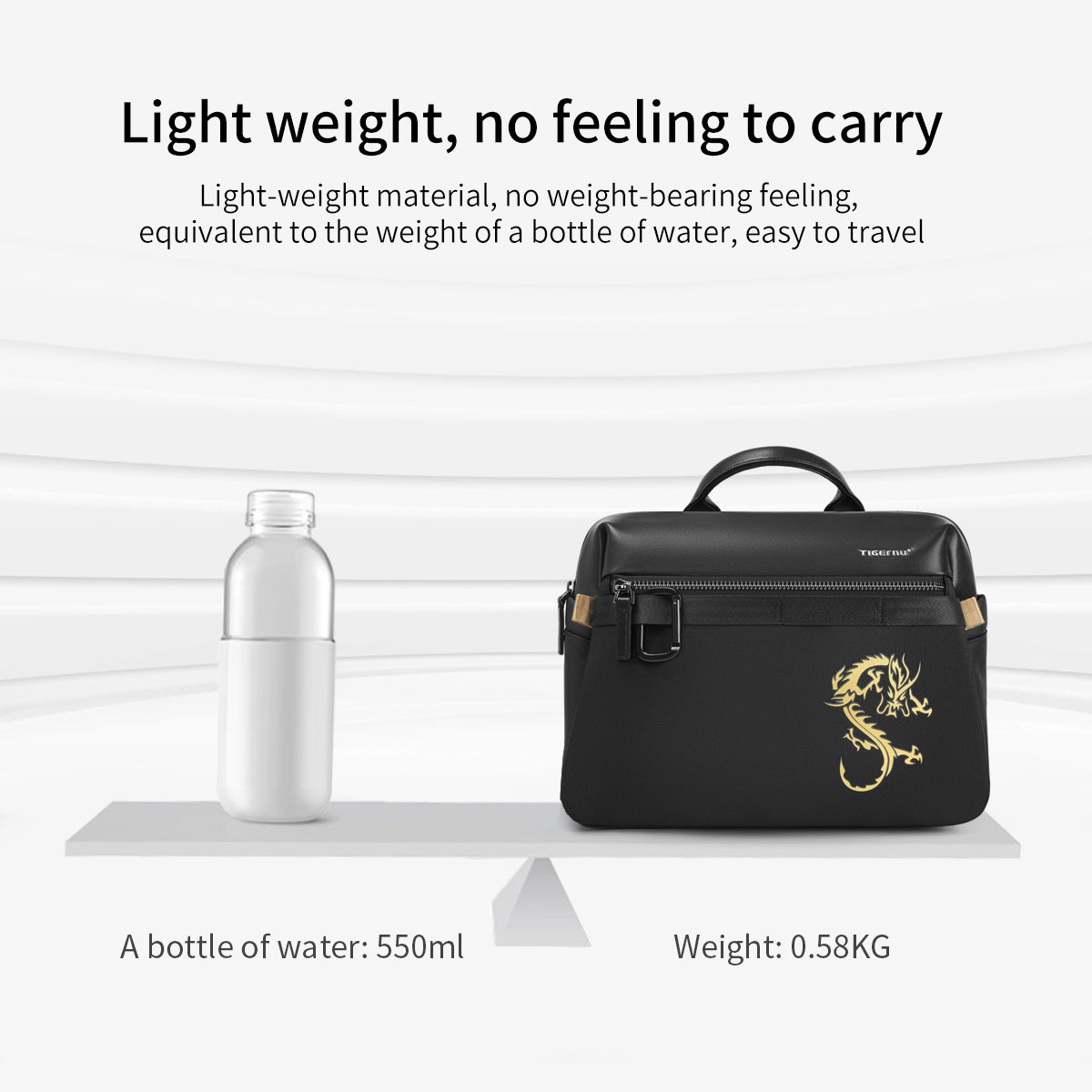 Sac à bandoulière tendance pour homme, garantie à vie, style chinois, adapté aux tablettes de 11 pouces, sac à bandoulière étanche, série Dragon