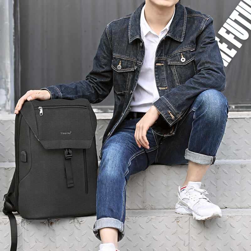 Tigernu T-B3621B vente en gros 15,6 pouces USB sac à dos pour ordinateur portable étudiant sac de voyage sac à dos pour ordinateur portable extérieur pour hommes 2 acheteurs