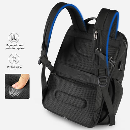 Lifetime warranty RFID improved anti-theft zipper waterproof men's laptop backpack with USB large capacity travel bag for men and women
