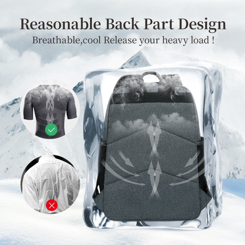 Sac à dos antivol pour homme, sac à dos pour ordinateur portable 15,6 pouces, grande capacité, sac à dos étanche, cartable mode homme, garantie à vie