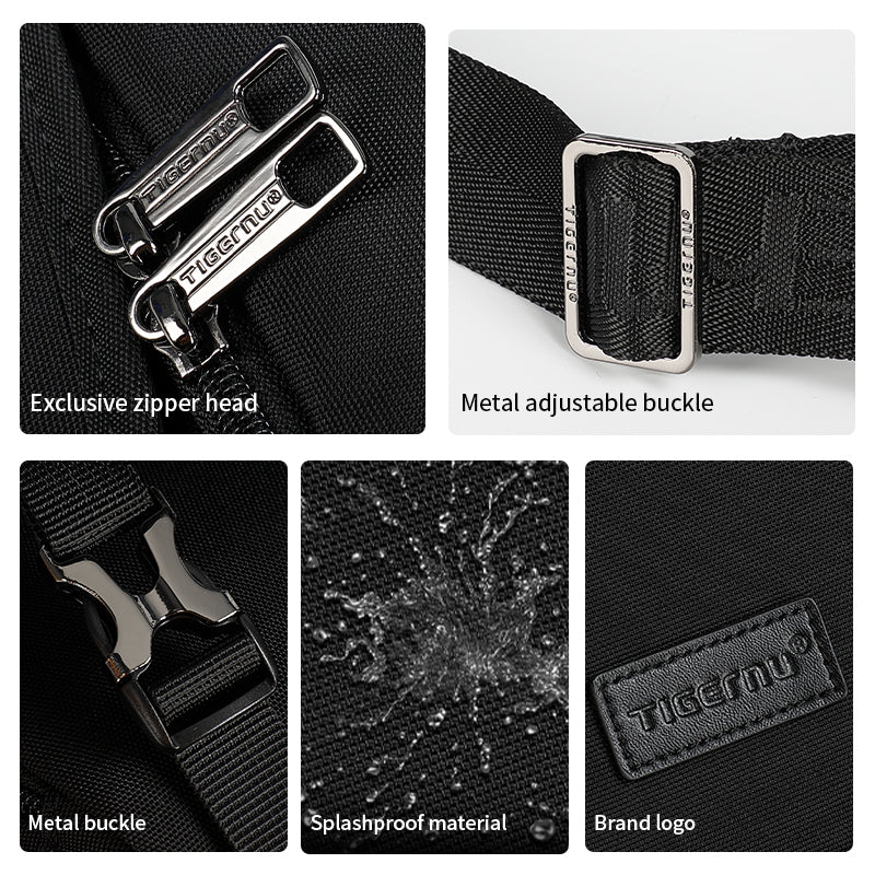 Tigernu 2021 New Fashion Men 9.5L Shoulder Bag Light Weight Designer Messenger Bags For Men Large Capacity Casual Sling Bag Male