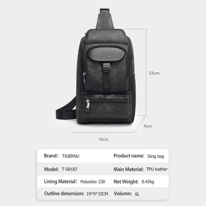 Lifetime Warranty Men Fashion Shoulder Bag For Man 9.7 11inch Ipad Bag Chest Pack Men Waterproof Large Capacity Crossbody Bag