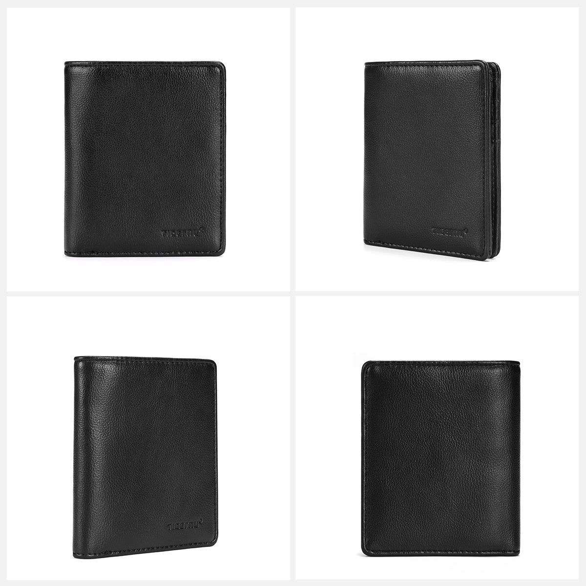 Tigernu, new style, men's artificial leather short wallet, RFID, men's leather wallet, business coin wallet, men's black thin light, designer clip, handbag