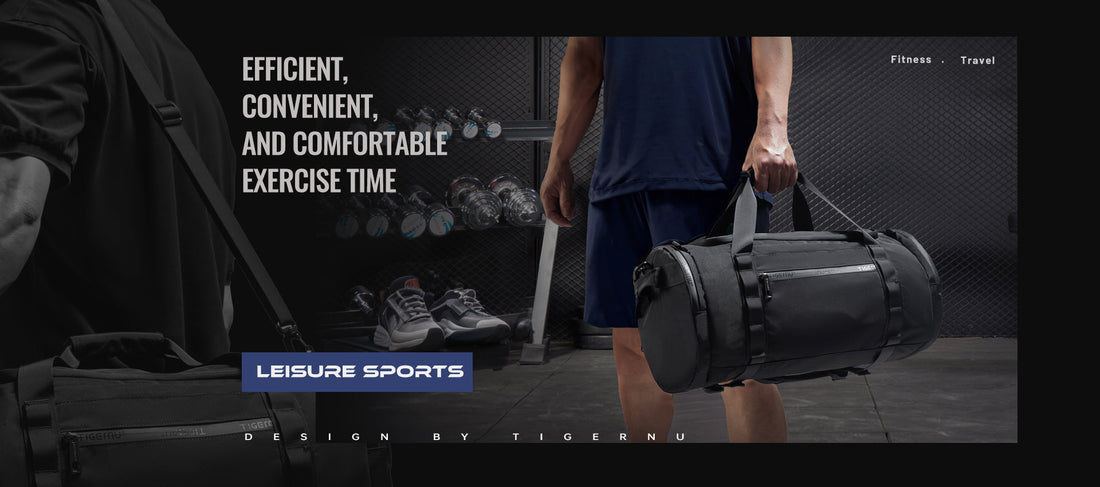 TIGERNU T-N1051 Premium gym bag for weightlifting with separate shoe compartment, multiple pockets, and durable construction perfect for serious weightlifters and fitness enthusiasts