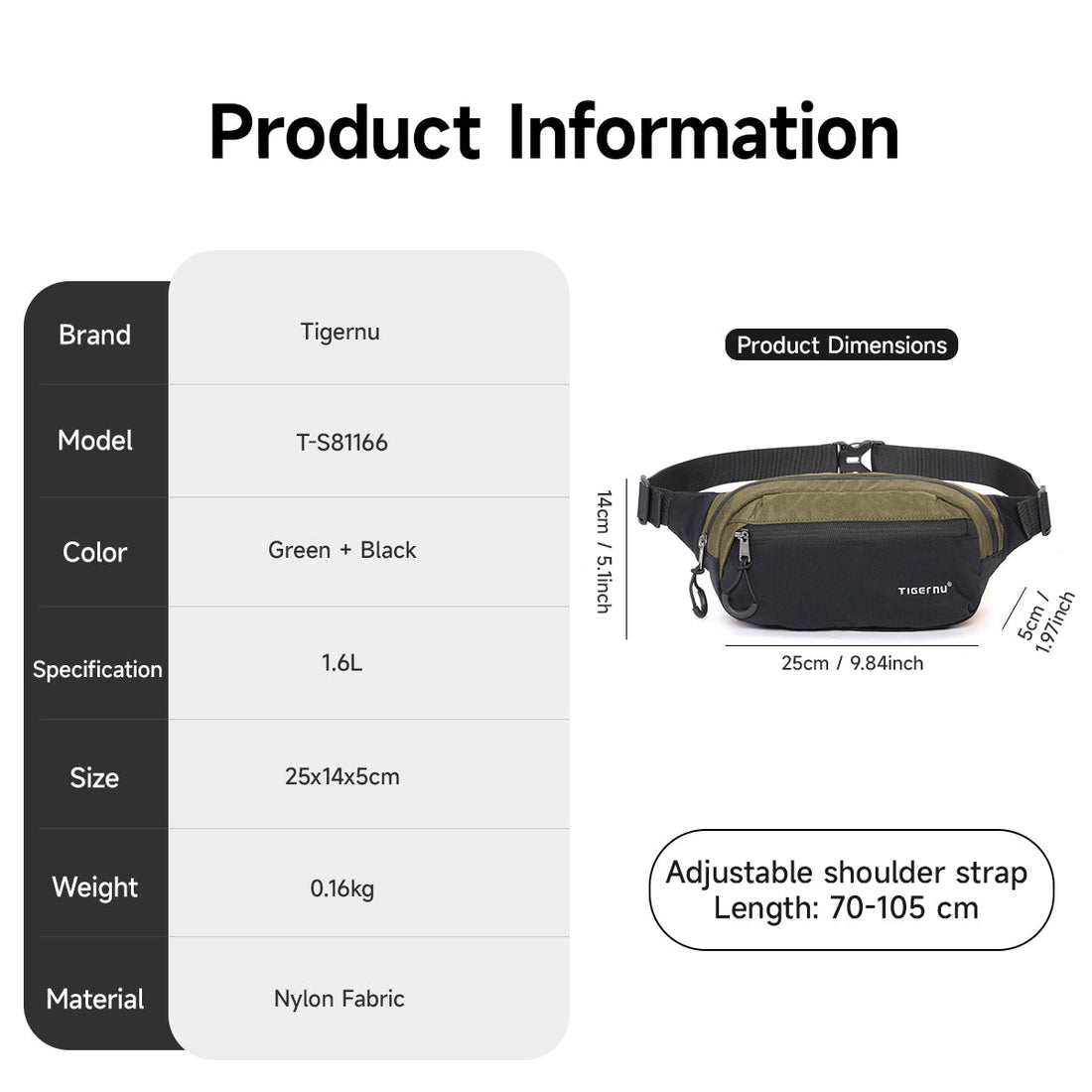 TIGERNU T-S81166 daily use crossbody bag perfect for shopping at crowded tourist destinations during peak travel season with organized compartments, hands-free design, and versatile style for everyday use