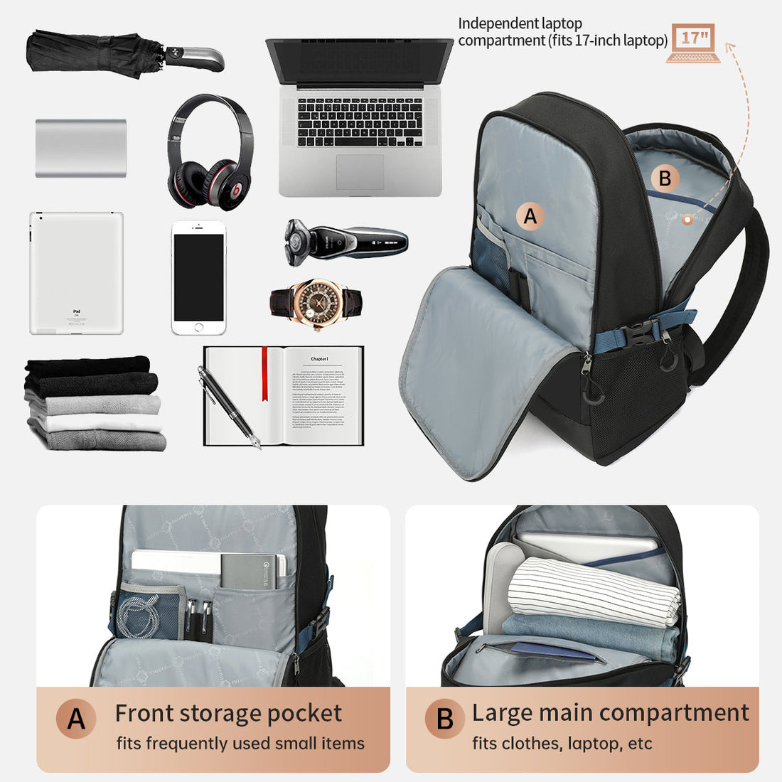 Discover the Perfect Large Capacity Laptop Backpack T-B9021 for Modern Life