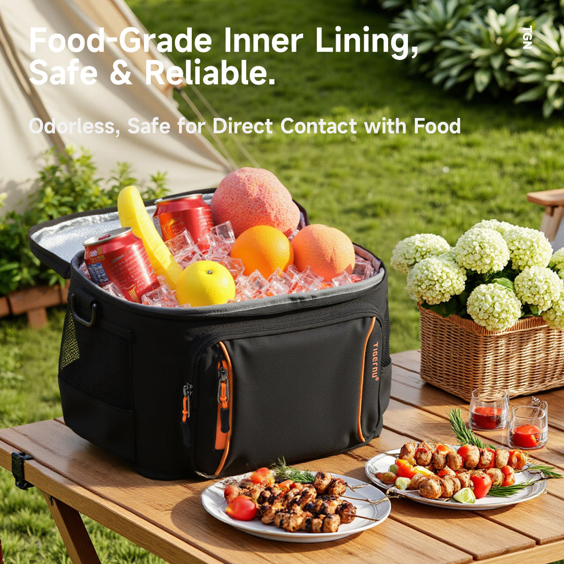 TIGERNU T-S81196 crossbody bag and lunch crossbody bag perfect for shopping at crowded tourist destinations during peak travel season with organized compartments for snacks, water, and essentials