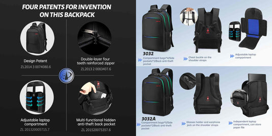 TIGERNU multifunctional computer backpack with padded laptop compartment, ergonomic breathable back panel, USB charging port, and smart organization pockets — ideal for daily commute and business travel