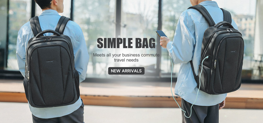 TIGERNU T-B3399C travel backpack with USB charging port, laptop sleeve, and multiple organizer compartments for modern travelers
