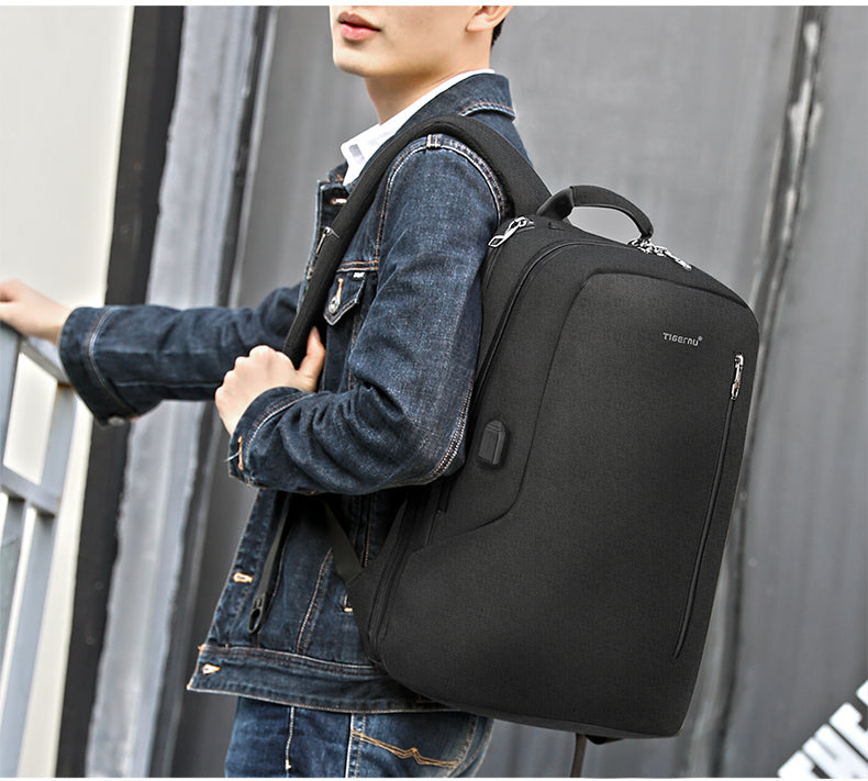 Washable Laptop Backpacks with Detachable USB: TIGERNU T-B3621B Never Rusts
