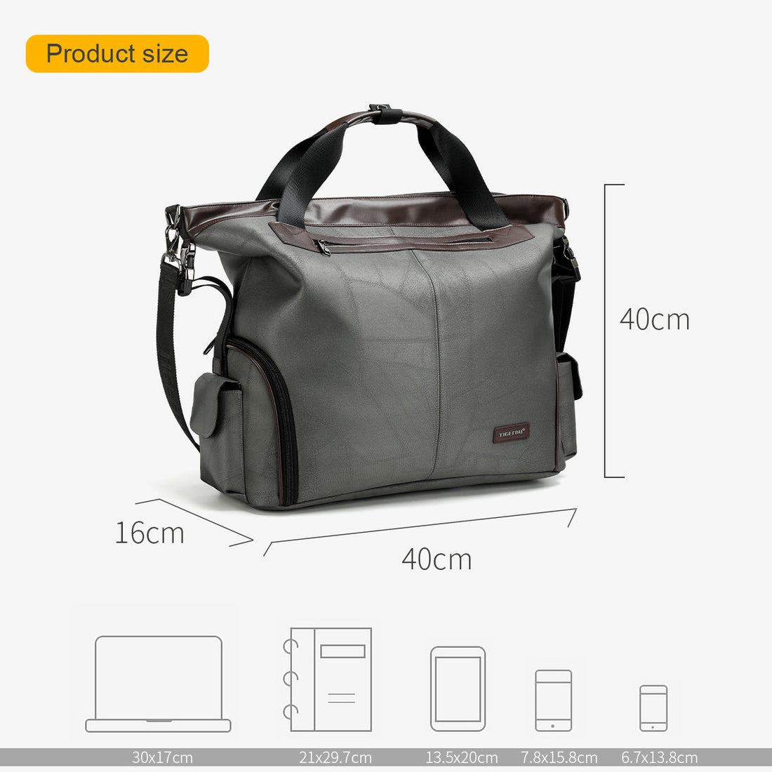 Discover the TIGERNU T-N1030 travel bag with independent shoe compartment.