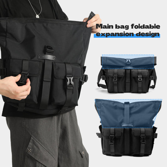 TIGERNU T-S81010 crossbody laptop bag for daily use with 12L capacity