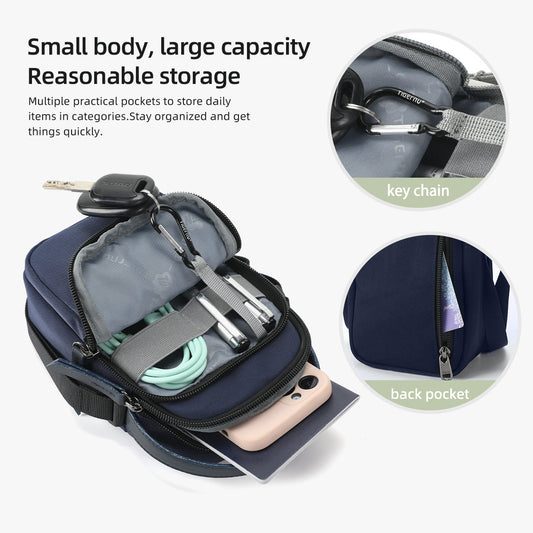 Tigernu crossbody bags in multiple colors