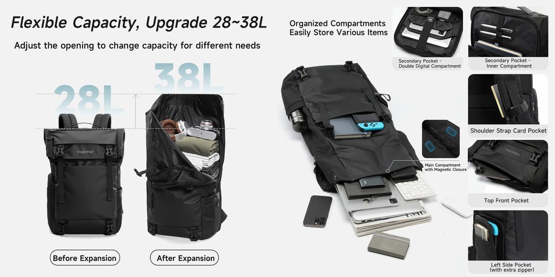 Tigernu T-B91025 travel backpack for functional shopping adventures