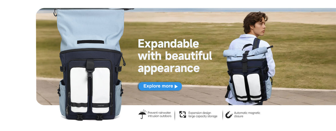 TIGERNU T-B9881 lightweight hiking backpack under 2 lb with all weather protection for daily use, featuring laptop compartment, organized storage, and ergonomic design perfect for shopping at crowded tourist destinations