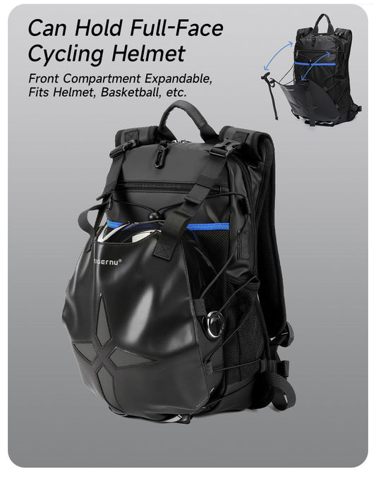 Cycling Backpack That Holds Full-Face Helmets: TIGERNU T-B9888 Night Safety Champion