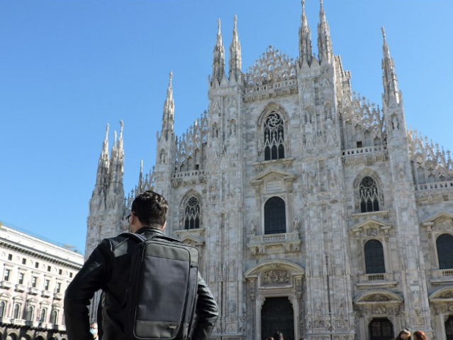 Business casual men's backpack