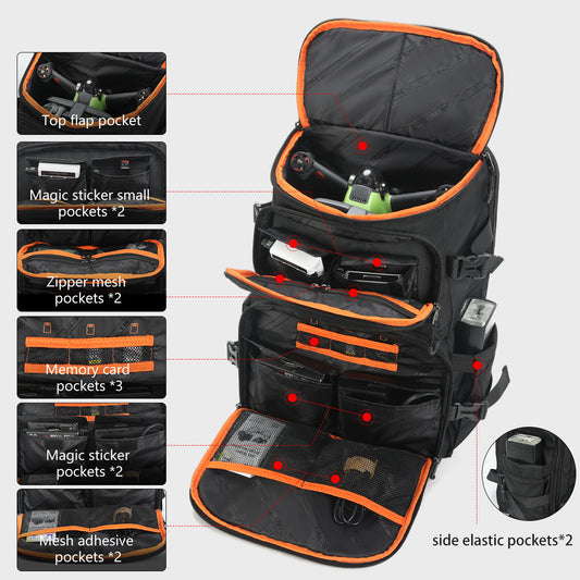 The Professional Choice for Photographers: TIGERNU Camera Backpack Multifunctional Design with Drone Hanging and Multi-Pocket Storage