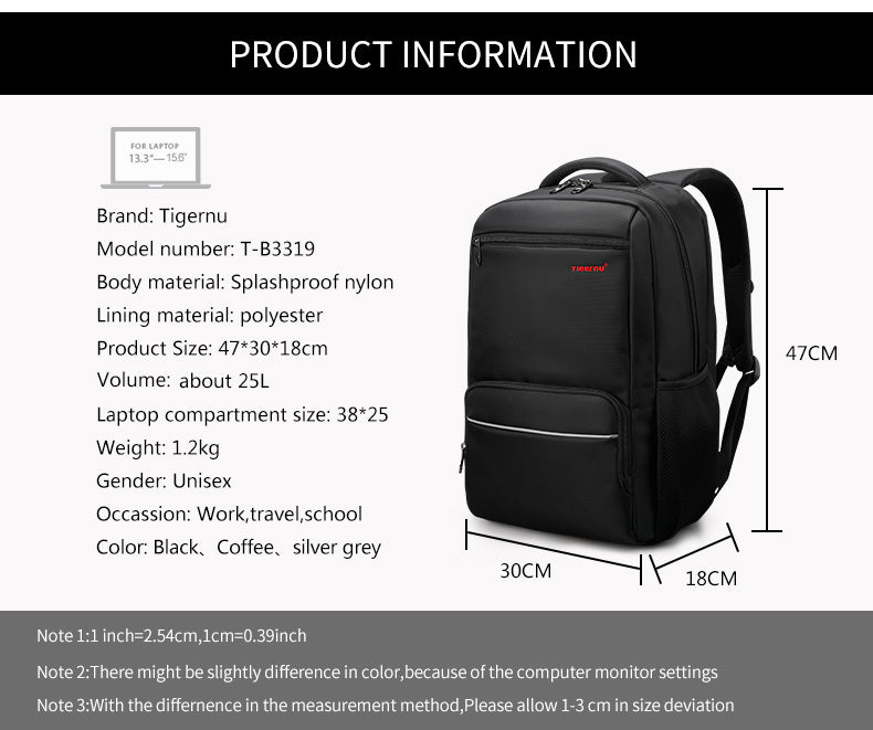 Lifetime Warranty Travel Backpack Bag 15.6inch Laptop Backpack For Men  Waterproof School Backpack Business Bags Connect Series