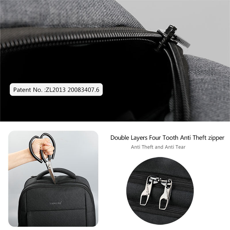 Tigernu New Arrival Male Mochilas 15.6" Laptop Backpacks For Men Anti Theft Fashion School Bag Bagpack Women Solid Rucksack Bags