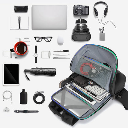 Tigernu New Fashion Men Male Slim 15.6 inch Laptop Backpacks Anti theft USB Charging Ultra light Waterproof Computer bag
