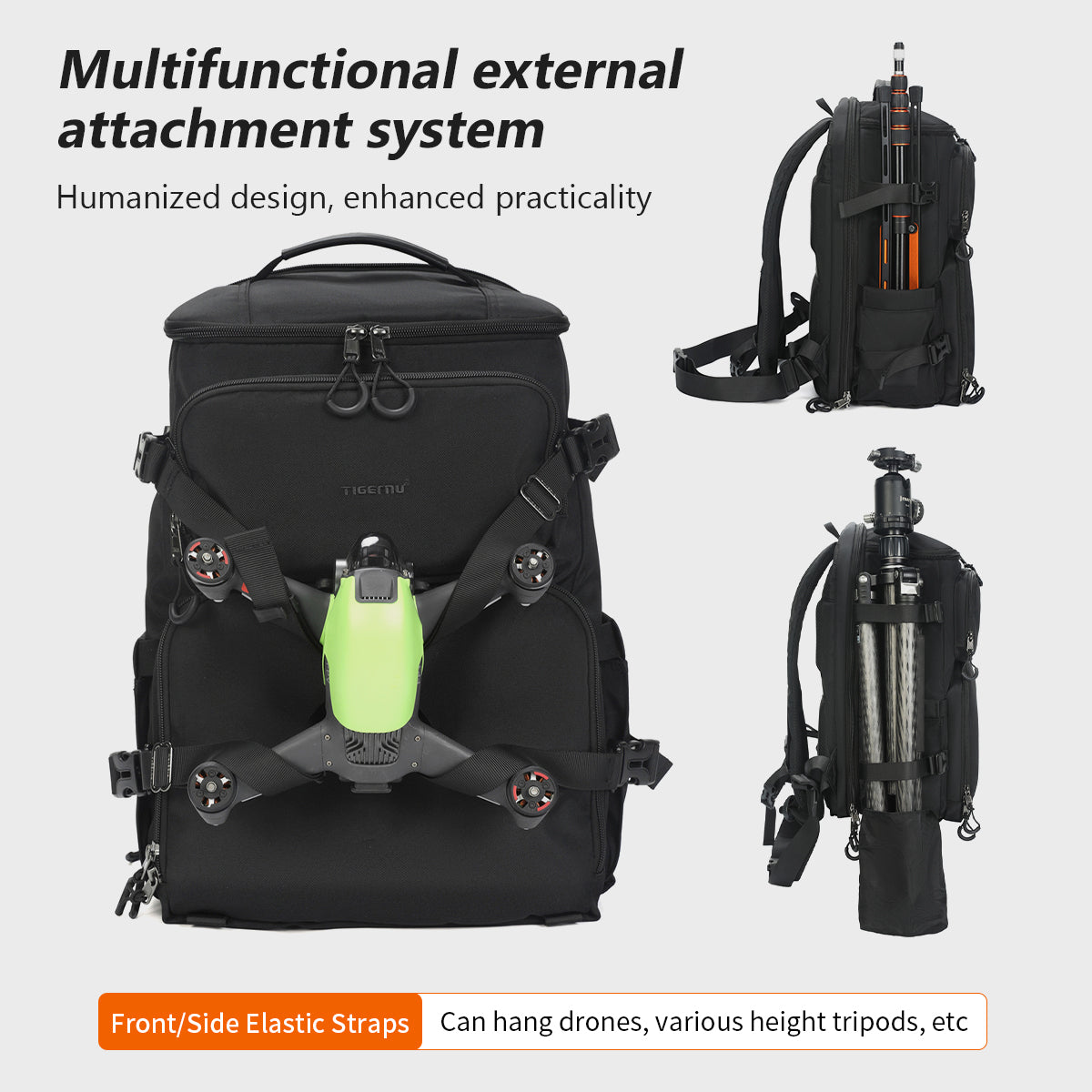 backpack for camera drone and laptop Tigernu Backpacks Men Camera Backpack 14 15.6inch Laptop Backpacks Drone Package Waterproof Cover Travel Backpack Bags Knapsack