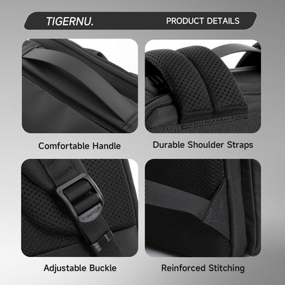 TIGERNU T-B91025 Expandable Travel Backpack 28-38L Laptop Compatible