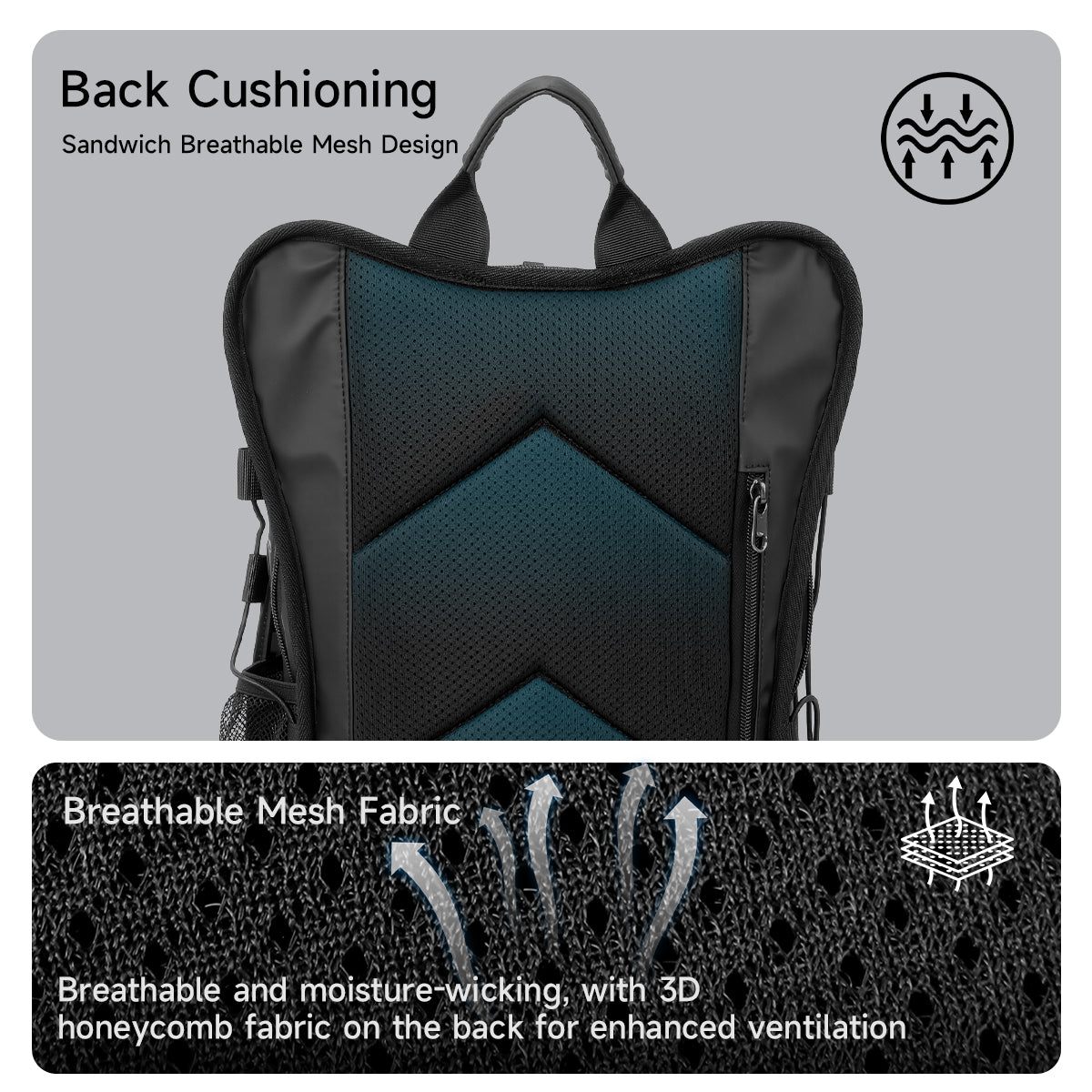 TIGERNU T-B9888 Waterproof Cycling Backpack 8L Full-Face Helmet Compatible