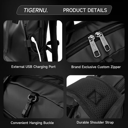 TIGERNU T-B9888 Waterproof Cycling Backpack 8L Full-Face Helmet Compatible