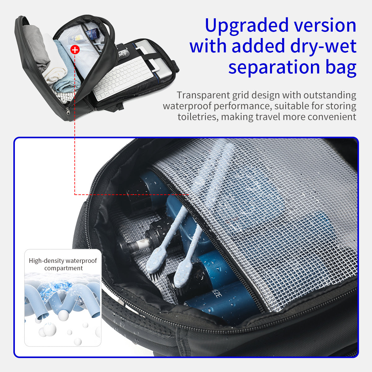 Sac à dos pour homme, style professionnel, 15,6 pouces, extensible, fin, pour ordinateur portable, tendance, antivol, pour jeunes 