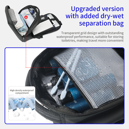 Sac à dos pour homme, style professionnel, 15,6 pouces, extensible, fin, pour ordinateur portable, tendance, antivol, pour jeunes 