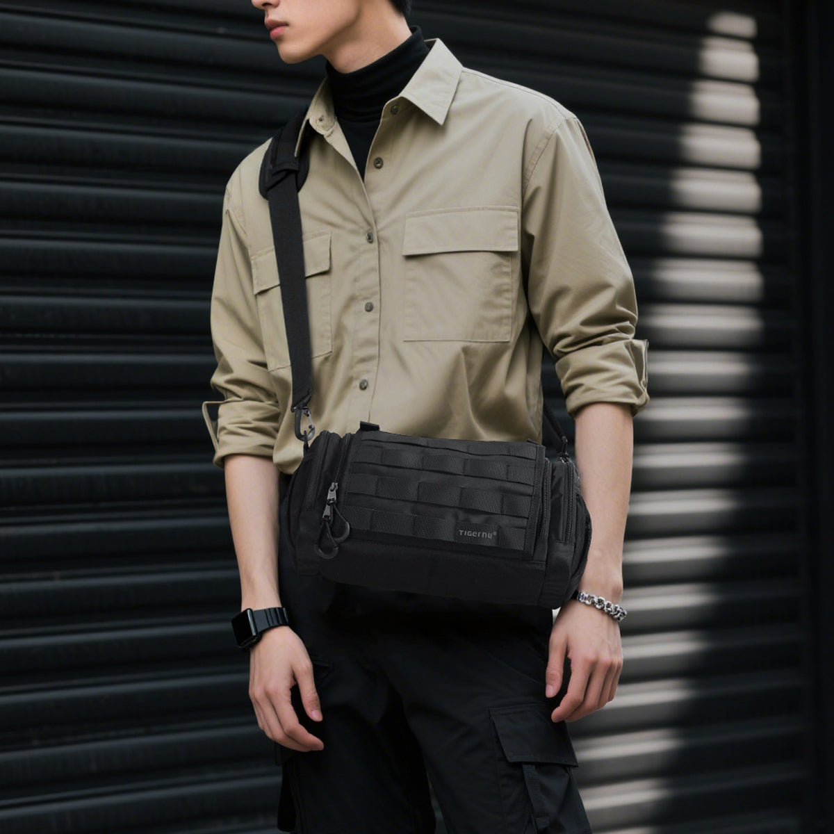 TIGERNU T-S81169 Sports Duffel Bag 7L Waterproof with Full Flap Double Zipper