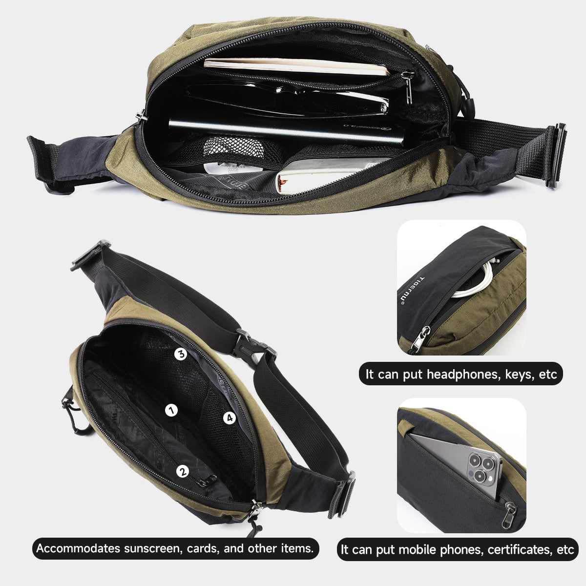 TIGERNU T-S81166 Versatile Waist Bag - Thumbnail 2