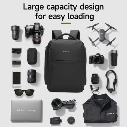 TIGERNU T-B91020 Professional Camera Backpack with Side Cache & Customizable Partitions