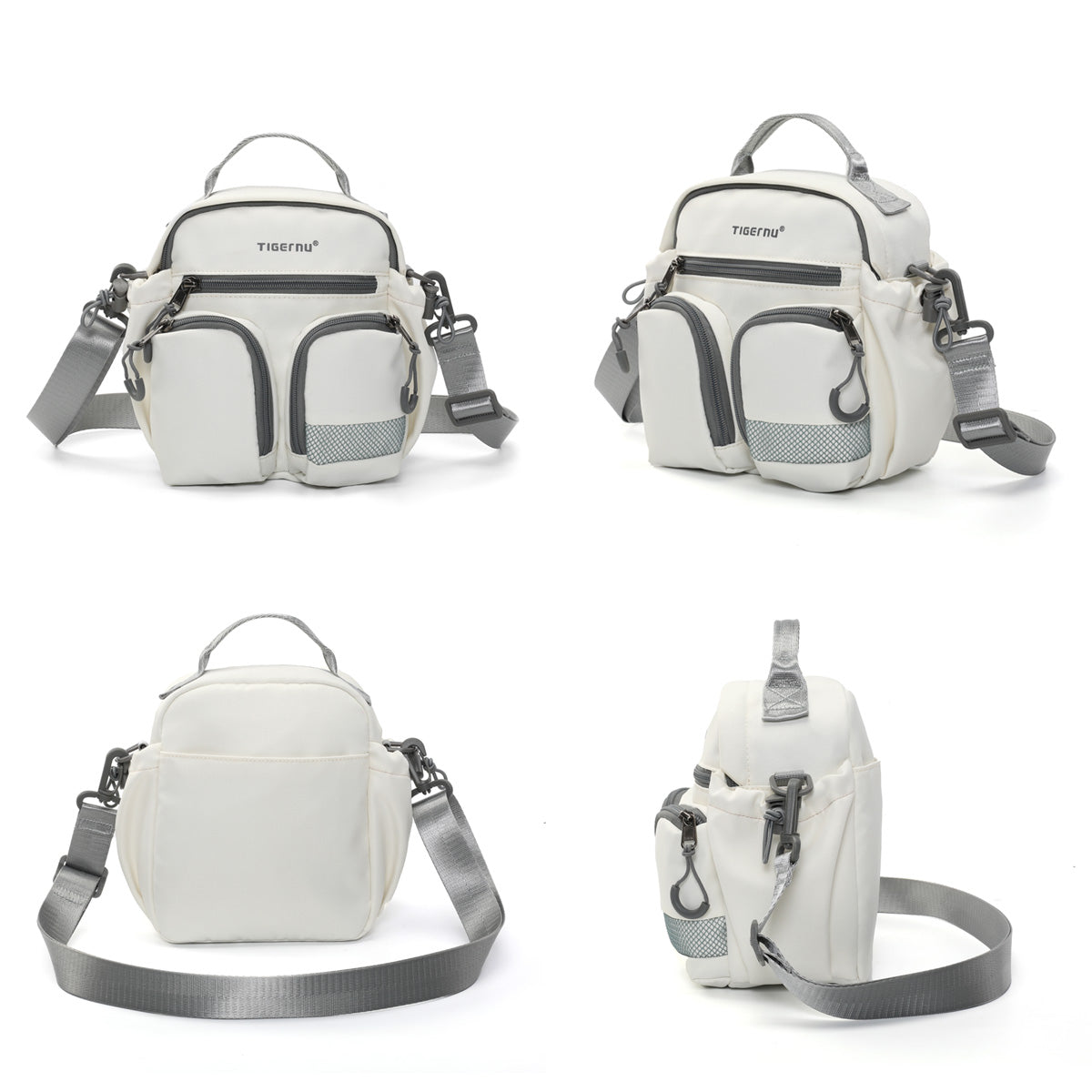 TIGERNU T-S81193 Sac de loisirs à bandoulière multi-compartiments avec bandoulière réglable