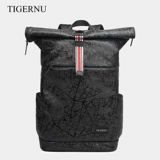 Luxury designer men's laptop backpack 15.6 inches, fashionable new design, casual style school backpack for boys