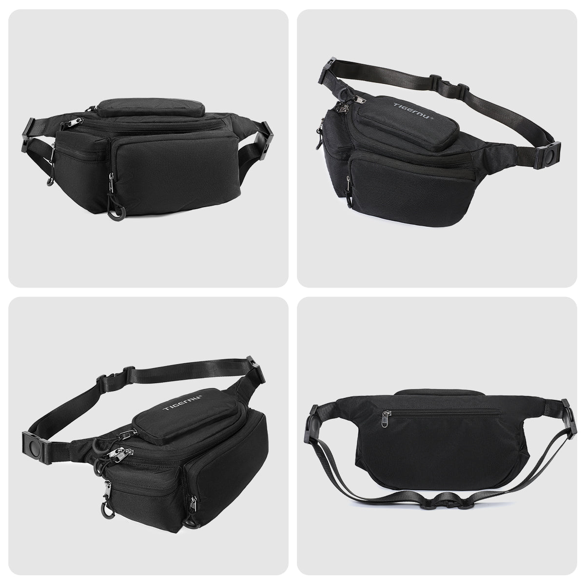 TIGERNU T-S81119 Multi-Compartment Waist Bag - Thumbnail 2