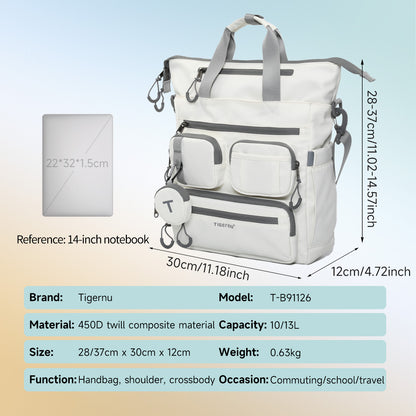Sac à dos professionnel TIGERNU T-B91126, compatible avec ordinateur portable 15,6 pouces, compartiments multiples