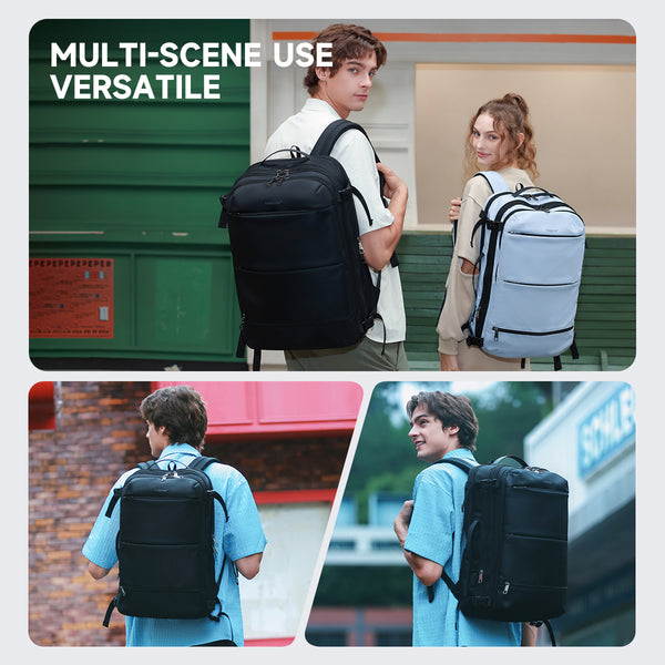Versatile backpack with laptop compartment suitable for work and school