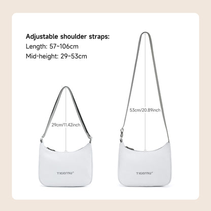 TIGERNU T-S81188 Sac à bandoulière compact 2 L compatible tablette multi-compartiments