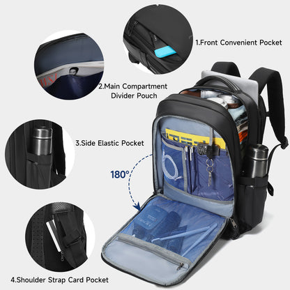 New Large Capacity USB Oxford Waterproof Anti-Theft Laptop Bag for Daily Business Travel Comfortable Lightweight Laptop Bag