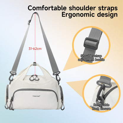 TIGERNU T-S81195 Sac à main polyvalent 8 L à compartiments multiples avec bretelles ergonomiques