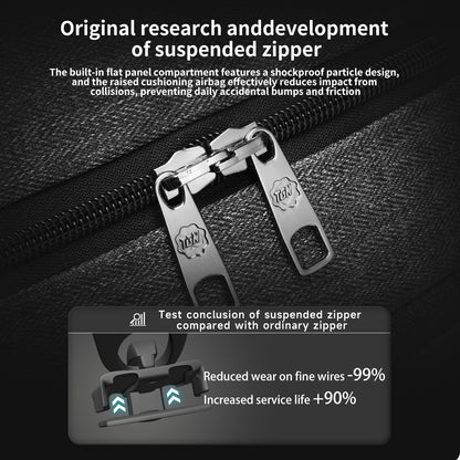 Tigernu – Sac à dos tendance anti-salissures pour ordinateur portable 15,6 pouces, matériau imperméable pour homme, avec port de charge USB 4.0 A, sac de voyage décontracté