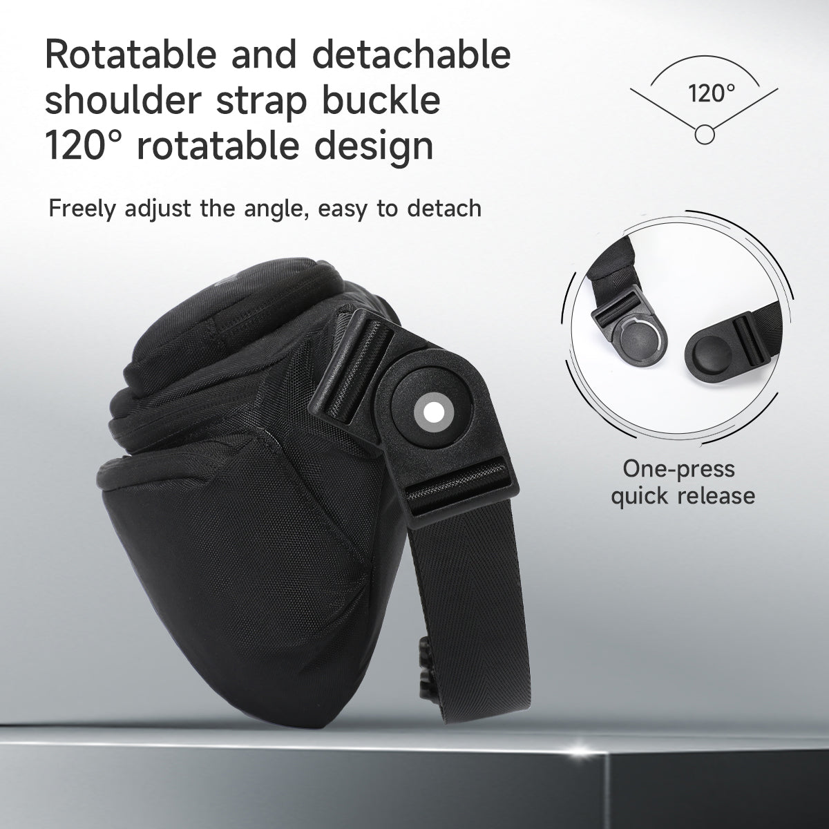 Sac banane multi-compartiments TIGERNU T-S81119 3 L avec sangle rotative