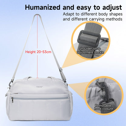 TIGERNU T-N1062 Multi-Compartment Travel Tote Bag with Shoulder Strap