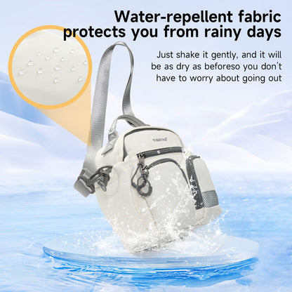 TIGERNU T-S81193 Sac de loisirs à bandoulière multi-compartiments avec bandoulière réglable