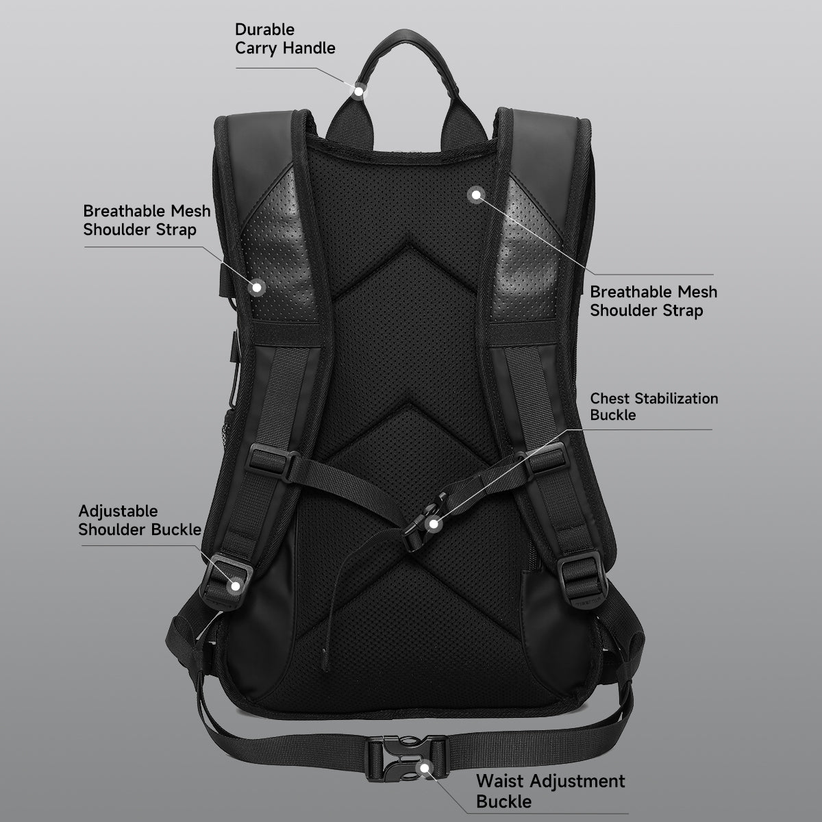 TIGERNU T-B9888 Waterproof Cycling Backpack 8L Full-Face Helmet Compatible