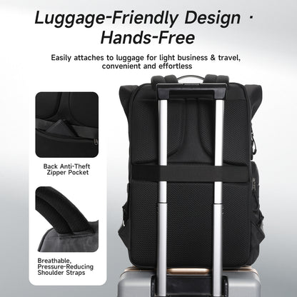 TIGERNU T-B91025 Expandable Travel Backpack 28-38L Laptop Compatible