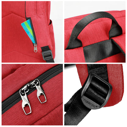 Tigernu Fashion Women Red USB Recharging School Bag Backpack for Teenagers Girls Anti theft Female Male Mochila 15.6 Laptop Bags